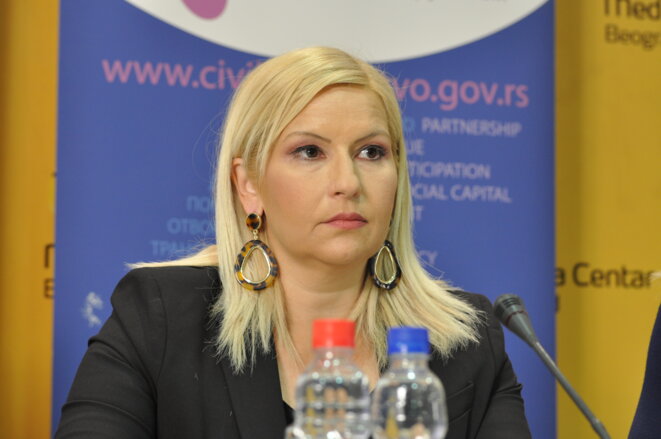 Zorana Mihajlovic, figure du parti progressiste, a apporté son soutien à Ana Brnabic. Zorana Mihajlovic, figure du parti progressiste, a apporté son soutien à Ana Brnabic.