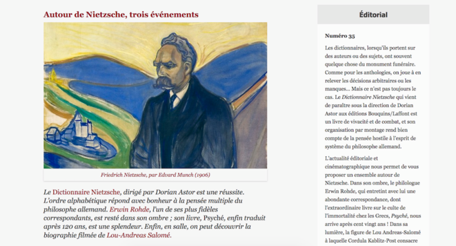 Sommaire du numéro 35