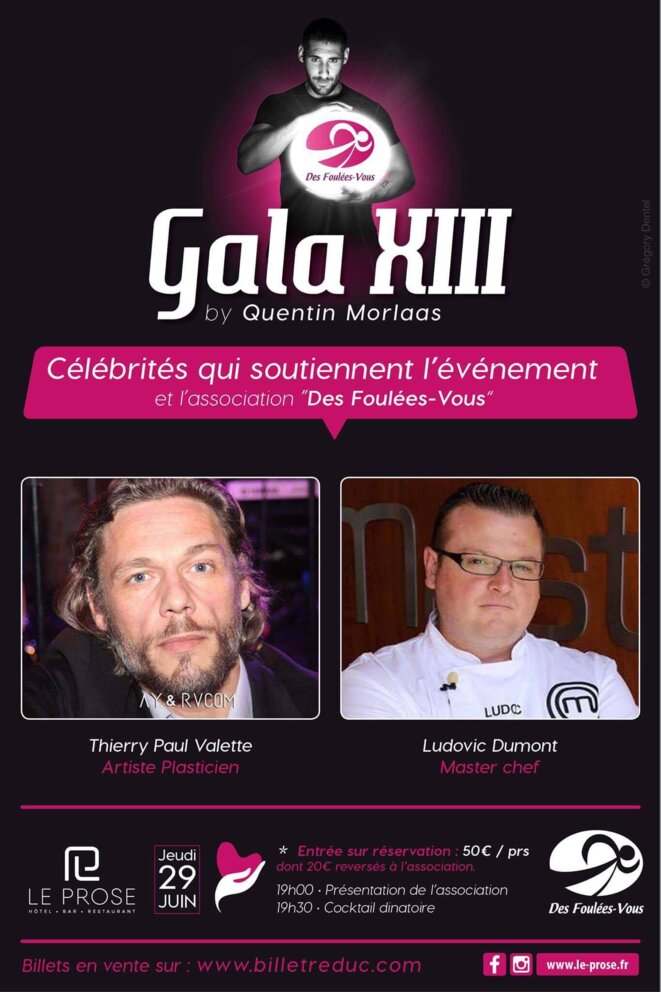 thierrY PAUL VALETTE pour le Gala XIII DE Quentin Morlaas