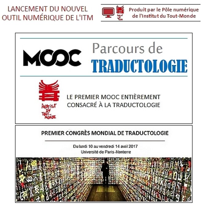 Lancement du MOOC « Parcours de Traductologie » par l'Institut du Tout-Monde