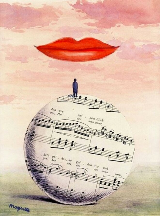 La reconnaisance infinie, 1961, par René Magritte...