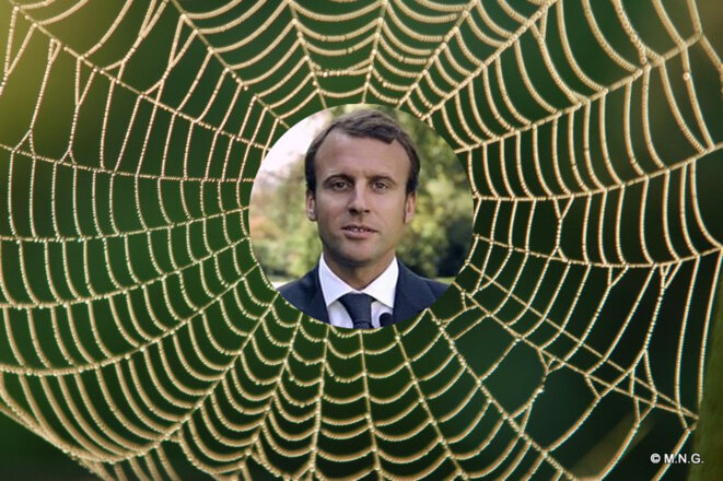 Président Macron et le sourire de l’Araignée