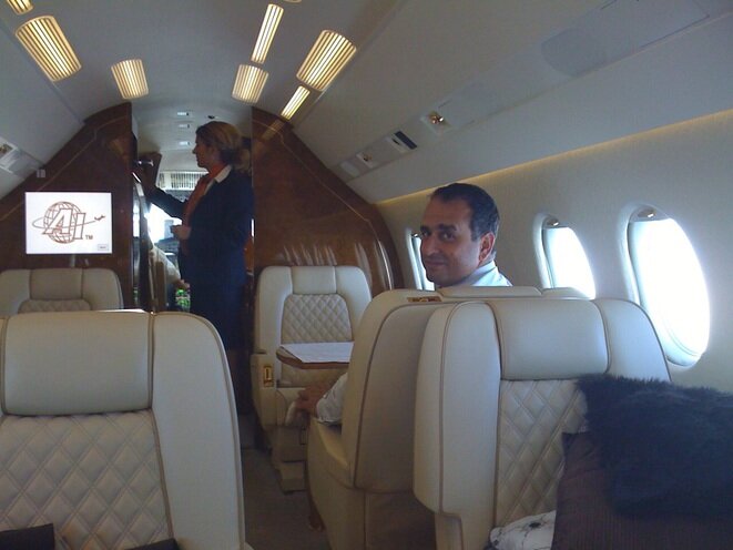 Marwan Lahoud, who was number 2 at Airbus until 2017 where he was in charge of sales and strategy, during a trip to Kazakhstan accompanied by an intermediary. © Mediapart Marwan Lahoud, who was number 2 at Airbus until 2017 where he was in charge of sales and strategy, during a trip to Kazakhstan accompanied by an intermediary. © Mediapart