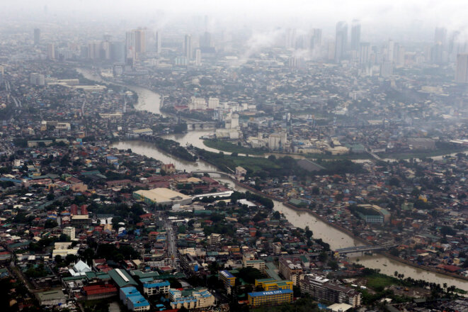 Vue aérienne de Manille, la capitale des Philippines. © Reuters Vue aérienne de Manille, la capitale des Philippines. © Reuters