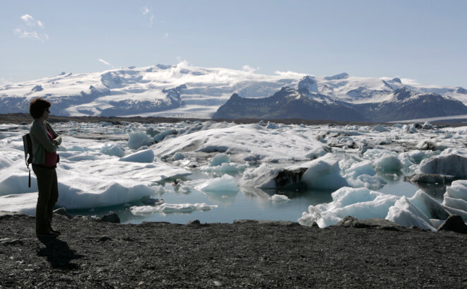 Le glacier de Breidamerkurjökull, situé au sud-est de l'Islande, est le plus grand d'Europe. © Reuters Le glacier de Breidamerkurjökull, situé au sud-est de l'Islande, est le plus grand d'Europe. © Reuters