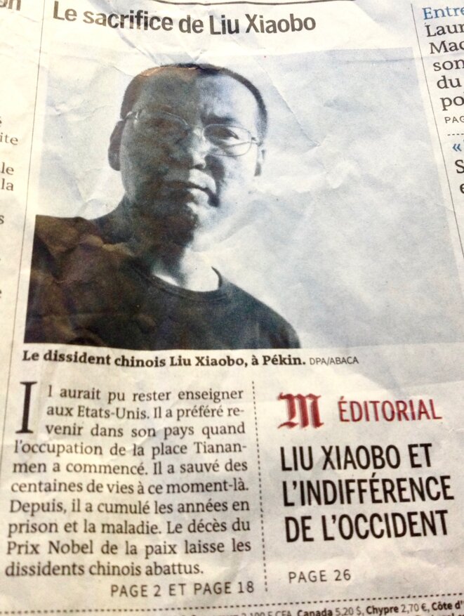 Les cendres de Liu Xiaobo dans l'enfer de la Chine d'aujourd'hui