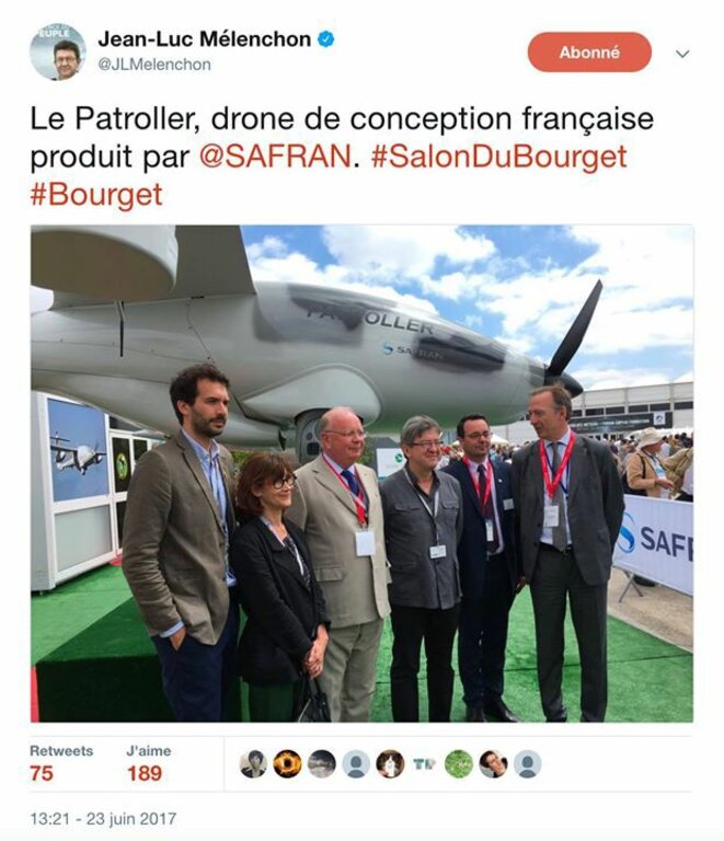 Ce n'est pas un fake, j'ai vérifié sur la page Tweeter de Mélenchon Ce n'est pas un fake, j'ai vérifié sur la page Tweeter de Mélenchon