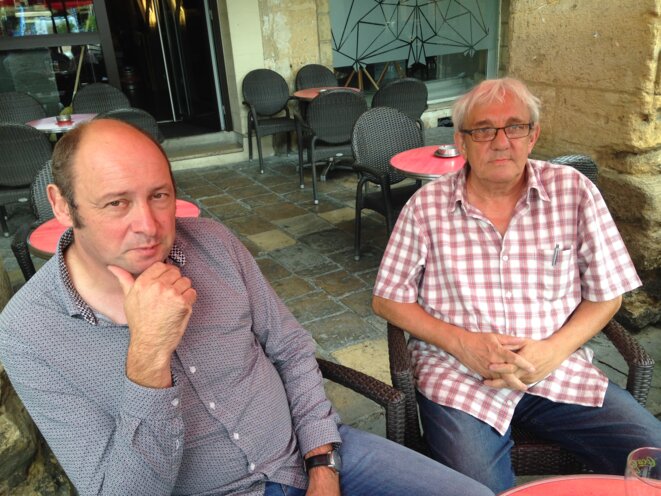Rémy Petitjean et Denis Coune portent la voix de leurs ex-collègues. © C.A. Rémy Petitjean et Denis Coune portent la voix de leurs ex-collègues. © C.A.