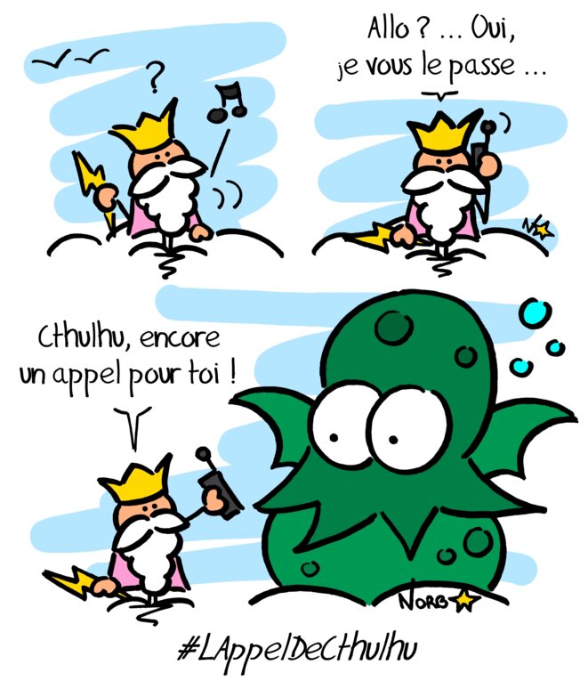 Trois dés pour un dessin (n°2): l'appel de Cthulhu!