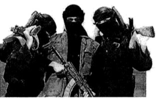 Trois combattants de l'État islamique © DR Trois combattants de l'État islamique © DR