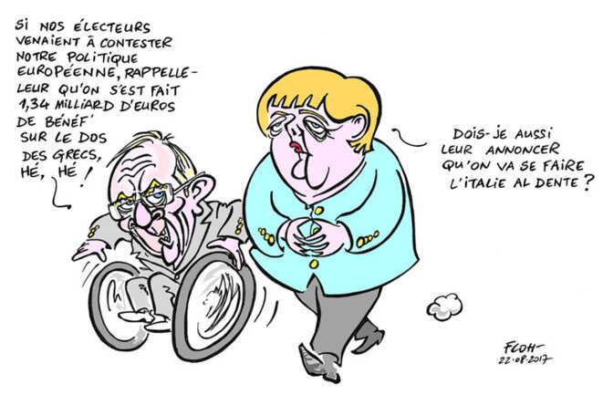 Merkel et sa CDU en campagne électorale...