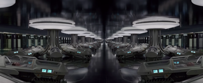 Les modules d'hibernation dans "Passengers" (2016) Les modules d'hibernation dans "Passengers" (2016)