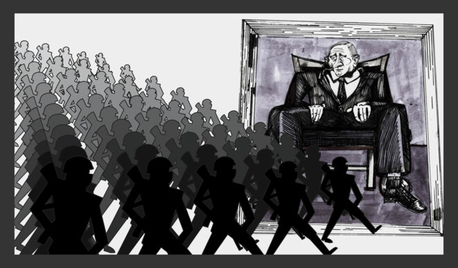 De nombreux ultranationalistes russes ont exprimé leur soutien à Poutine et se sont joints aux rebelles pro-russes combattant en Ukraine. Illustration Codastory / Aleksandra Krasutskaya. De nombreux ultranationalistes russes ont exprimé leur soutien à Poutine et se sont joints aux rebelles pro-russes combattant en Ukraine. Illustration Codastory / Aleksandra Krasutskaya.
