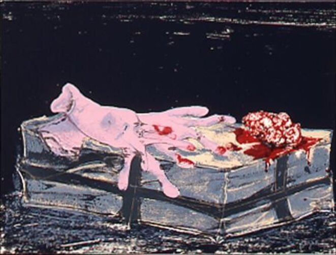 Paul Rebeyrolle, « Manipulation », lithographie, 1979 © Maeght Paul Rebeyrolle, « Manipulation », lithographie, 1979 © Maeght