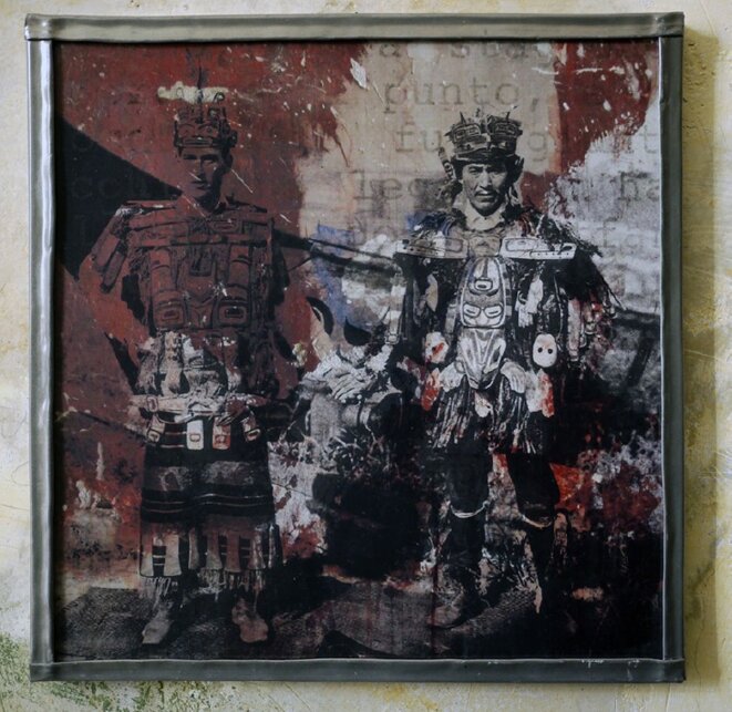 Lapidarium Kwakiutl, 2017 Technique mixte. Dimensions : 32 x 32 cm © S. Puglia Lapidarium Kwakiutl, 2017 Technique mixte. Dimensions : 32 x 32 cm © S. Puglia