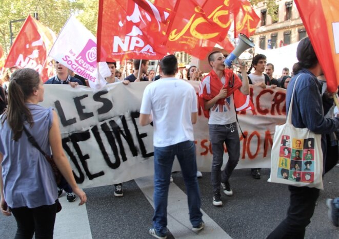 À Toulouse, le 12 septembre 2017, lors de la manifestation contre les ordonnances sur le code du travail. © ER À Toulouse, le 12 septembre 2017, lors de la manifestation contre les ordonnances sur le code du travail. © ER