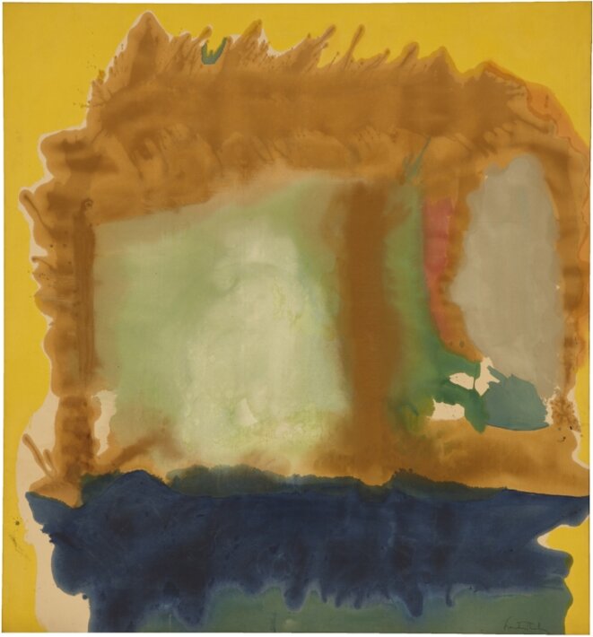 Frankenthaler, « Milkwood Arcade », 1963, 219,7 x 205,1 cm, © Helen Frankenthaler Foundation/ARS Frankenthaler, « Milkwood Arcade », 1963, 219,7 x 205,1 cm, © Helen Frankenthaler Foundation/ARS