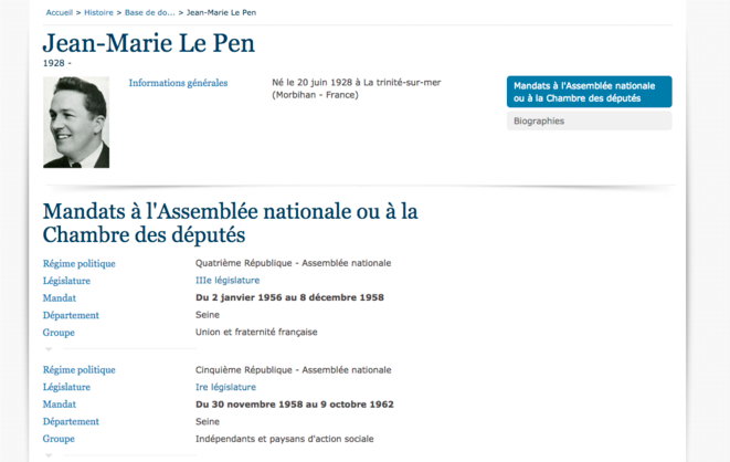 Le site de l'Assemblée nationale fait preuve et foi ! Le site de l'Assemblée nationale fait preuve et foi !