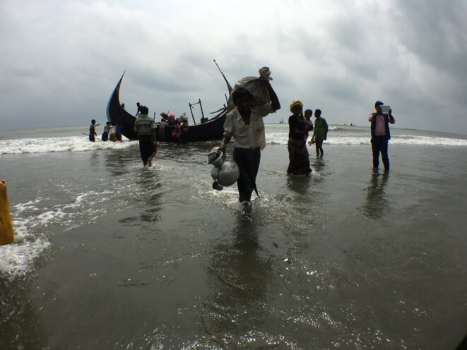 Des réfugiés rohingyas à leur arrivée au Bangladesh, Shamlapur, Cox's Bazar. 06/09/2017 © Amnesty International Des réfugiés rohingyas à leur arrivée au Bangladesh, Shamlapur, Cox's Bazar. 06/09/2017 © Amnesty International