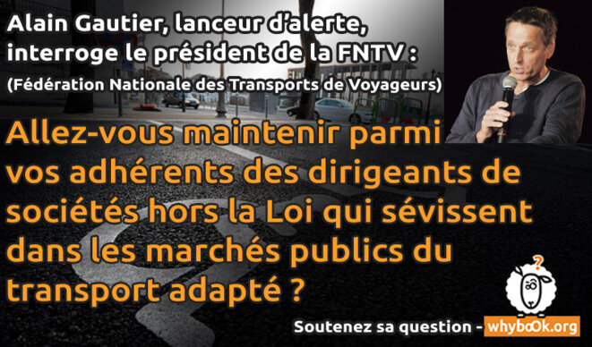 Pour que les sociétés hors la loi cessent de spolier le marché du transport adapté