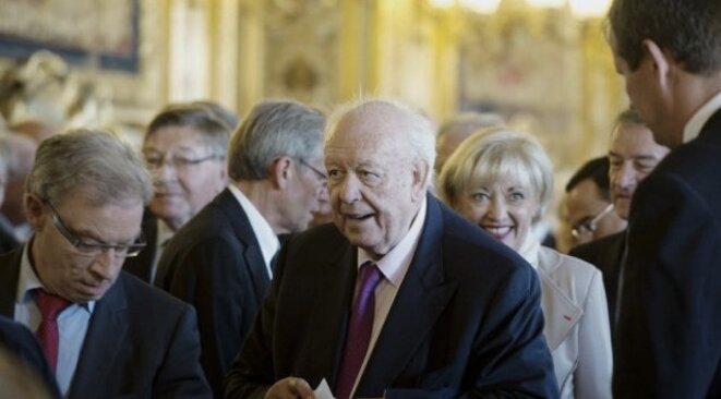 Jean-Claude Gaudin, sénateur et maire de Marseille, président du groupe UMP jusqu'en 2014. © Reuters