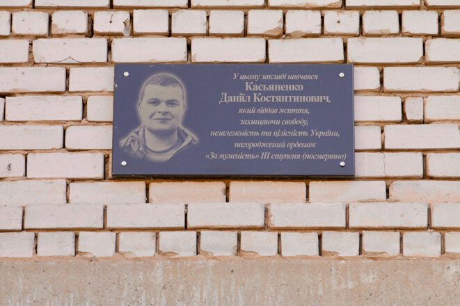 Un mémorial à la mémoire de Daniel Kasyanenko dans son ancienne école secondaire. (Photo: Nolan Peterson/The Daily Signal) Un mémorial à la mémoire de Daniel Kasyanenko dans son ancienne école secondaire. (Photo: Nolan Peterson/The Daily Signal)