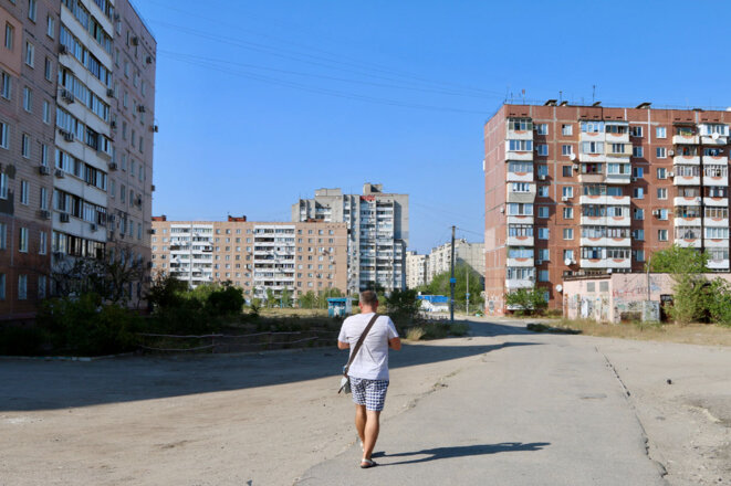 Le quartier de Kasyanenkos à Zaporijia. (Photo: Nolan Peterson/The Daily Signal) Le quartier de Kasyanenkos à Zaporijia. (Photo: Nolan Peterson/The Daily Signal)