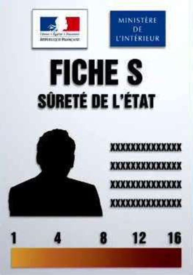 Fiche S en logo © Ministère de l'Intérieur (France) Fiche S en logo © Ministère de l'Intérieur (France)