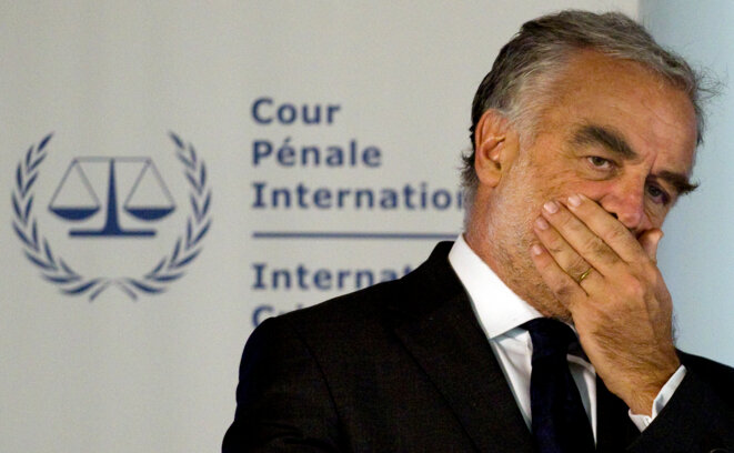Luis Moreno Ocampo at the ICC in The Hague on March 3rd, 2011. © Jerry Lampen/Reuters