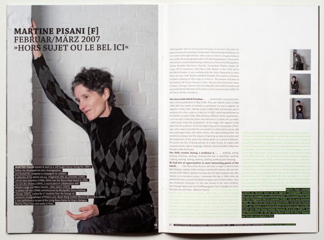 Danse: Martine Pisani - Là où elle est, Portrait