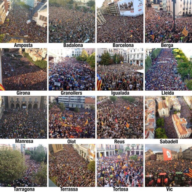 Prises de vue aériennes des principales mobilisations du 3 octobre © Yes We Cat Prises de vue aériennes des principales mobilisations du 3 octobre © Yes We Cat