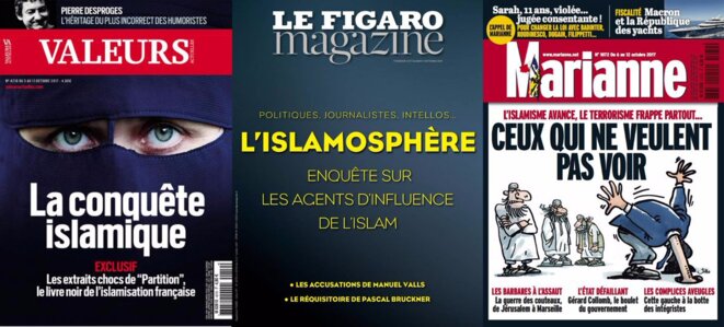 Les Unes semblables de trois hebdos cette semaine Les Unes semblables de trois hebdos cette semaine