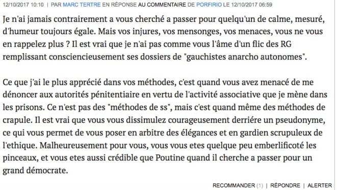 Encore une allégation sans preuve Encore une allégation sans preuve