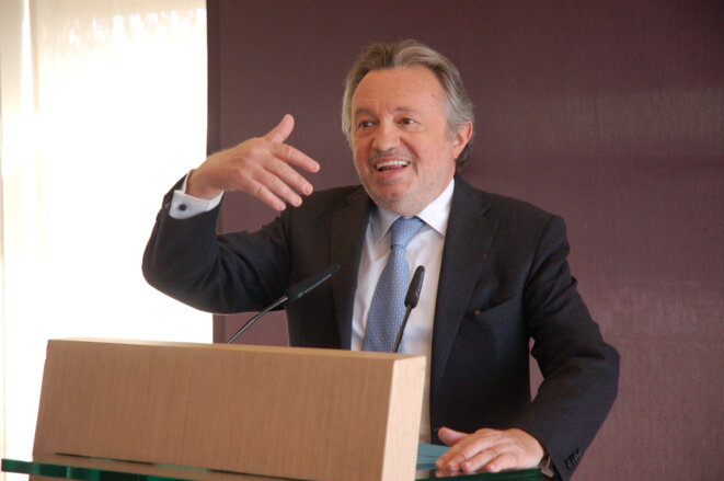 Jean-Noël Guérini en avril 2015 quitte la présidence du département, après l'échec de son nouveau parti Force du Treize aux départementales © LF