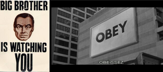 Big Brother d'Orwell et John Carpenter, Invasion Los Angeles Big Brother d'Orwell et John Carpenter, Invasion Los Angeles