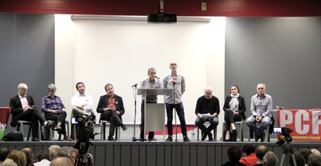 Réunion unitaire à Toulouse, salle Barcelone, le 19 octobre 2017. © Manu Riondé Réunion unitaire à Toulouse, salle Barcelone, le 19 octobre 2017. © Manu Riondé