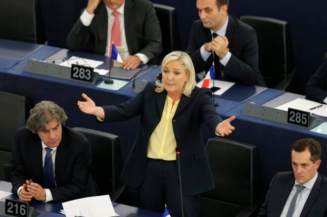 Marine Le Pen au parlement européen en 2015 © Vincent Kessler / Reuters Marine Le Pen au parlement européen en 2015 © Vincent Kessler / Reuters