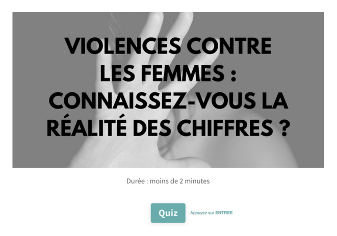 Violences contre les femmes: connaissez-vous les chiffres?