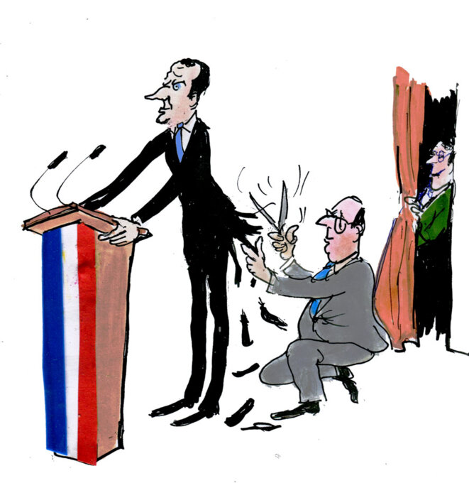 Un nouveau job pour Hollande : “TAILLEUR DE COSTUME”.