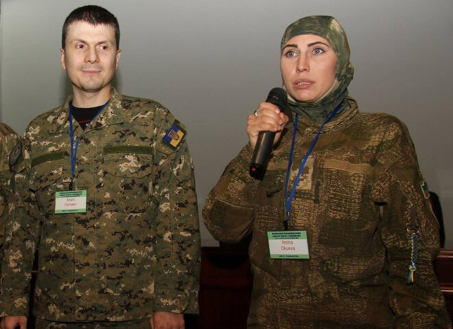 Adam Osmayev et Amina Okueva. © FaceBook Adam Osmayev et Amina Okueva. © FaceBook