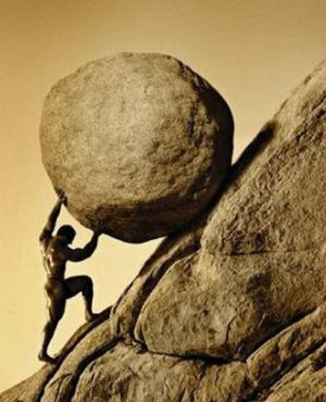 Devant tant de réflexes primaires, Sisyphe est en colère