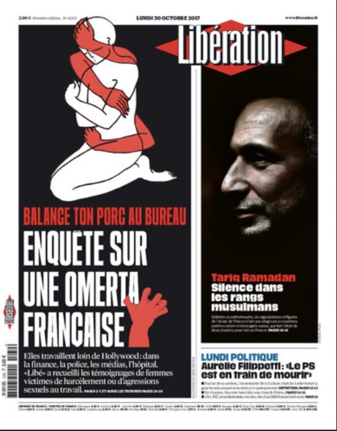 Une de « Libération » le 30 octobre 2017 Une de « Libération » le 30 octobre 2017