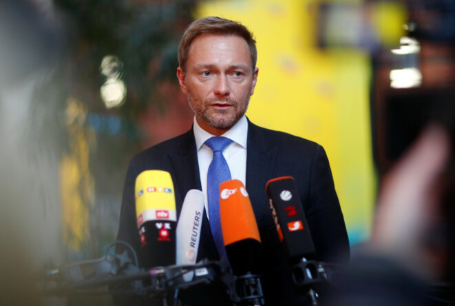 Le patron des libéraux allemands Christian Lindner © Reuters / Hannibal Hanschke.