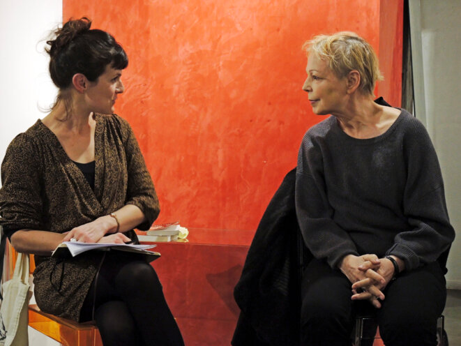 Anne Delaplace et Lydie Salvayre le 17 novembre 2017 Paris © Gilles Walusinski Anne Delaplace et Lydie Salvayre le 17 novembre 2017 Paris © Gilles Walusinski