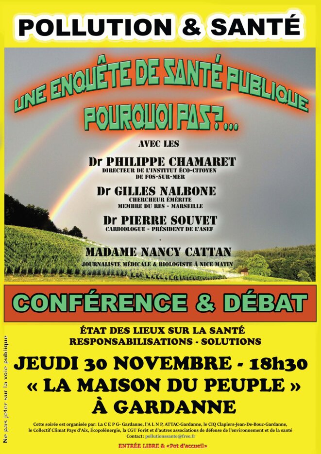 POLLUTION & SANTÉ à Gardanne - 13120 © Associations environnementales locales POLLUTION & SANTÉ à Gardanne - 13120 © Associations environnementales locales
