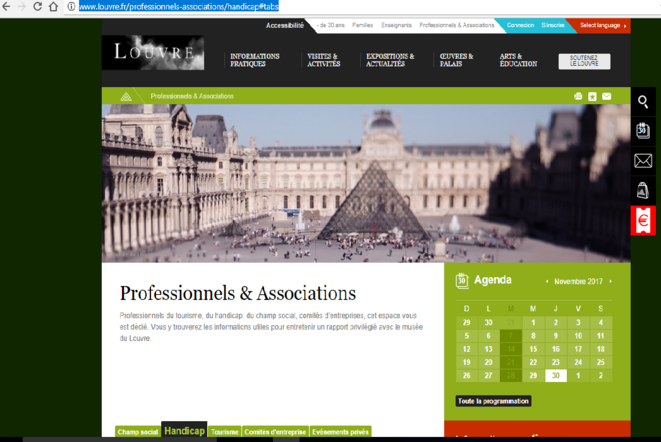 http://www.louvre.fr/professionnels-associations/handicap#tabs © Musée du Louvre http://www.louvre.fr/professionnels-associations/handicap#tabs © Musée du Louvre