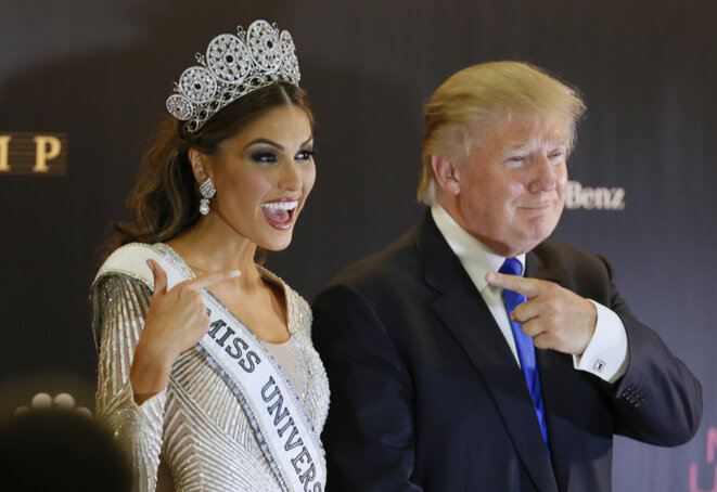 Donald Trump au concours Miss Univers à Moscou, en 2013. © Reuters