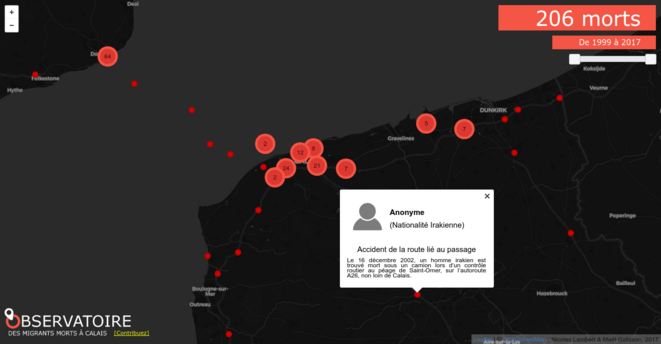 A Calais aussi, la frontière tue !