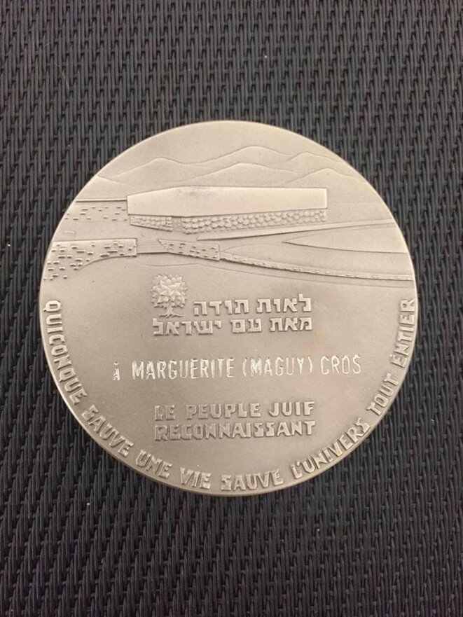 Médaille des Justes © Marie Médaille des Justes © Marie