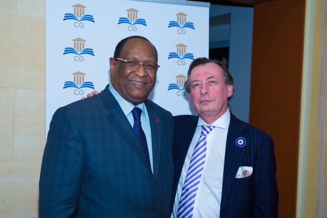 Loïc Tribot La Spiere (Directeur du CEPS ) et Lansana Kouyaté ( ancien sous-secrètaire de l'ONU ) Loïc Tribot La Spiere (Directeur du CEPS ) et Lansana Kouyaté ( ancien sous-secrètaire de l'ONU )